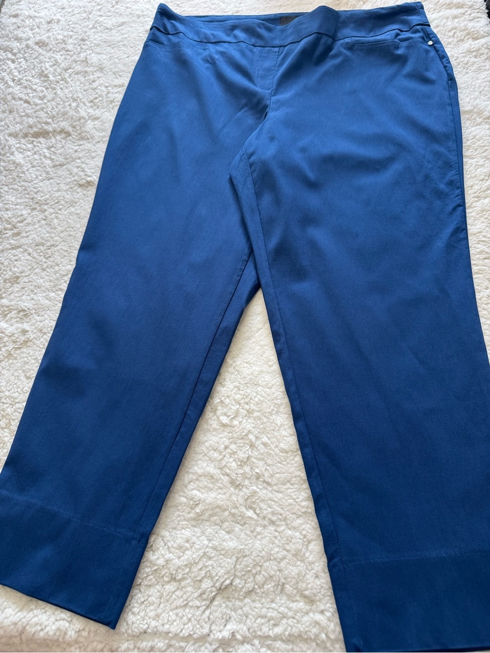 Cynthia Rowley Straight-Leg Pants in Royal Blue